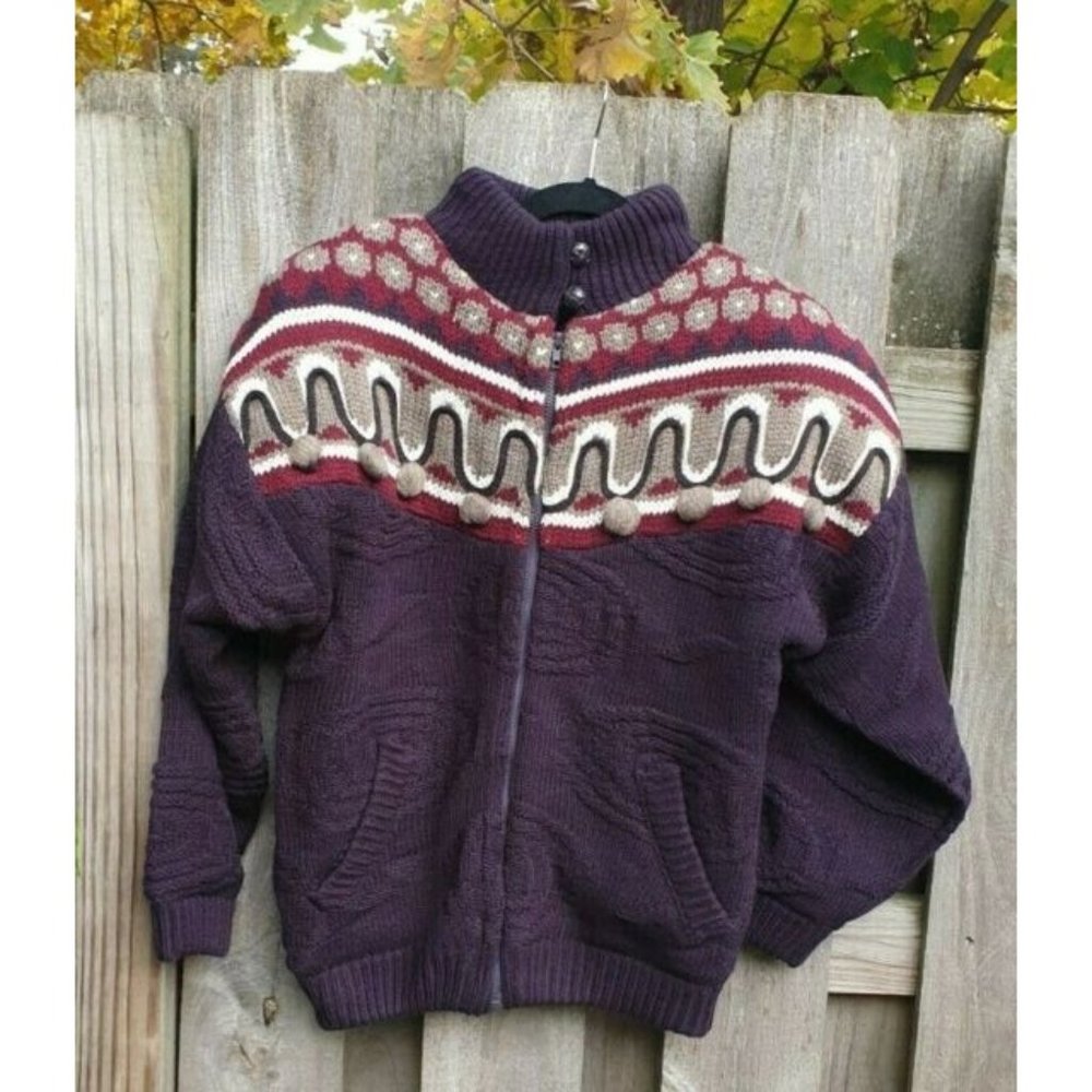 O'Rite Vintage Cardigan Sweater Jacket Size Small